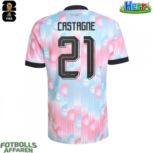 Belgien Timothy Castagne #21 Bortatröja VM 2026 Kortärmad